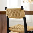 Modway Wynn Rope and Wood Dining Side Chairs - Black/Natural - 2 Pack-5