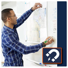 Quartet InvisaMount Anti-Glare Magnetic Glass Dry-Erase Board - 6' x 4' - White Surface - Frameless-Express ideas again and again on a durable tempered glass surface that resists stains, ghosting, scratches and dents