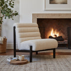 Zuo Maki Accent Chair - Beige-Chair Weight Capacity: Supports up to 350 lb