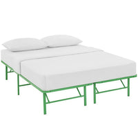 Modway Horizon Stainless Steel Full Bed Frame - Green-Modern Platform Bed Frame