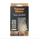 PanzerGlass Ultra-Wide Fit Screen Protector for Samsung Galaxy S24 Ultra - Clear-AB coating proven to kill up to 99.99% of all common surface bacteria
