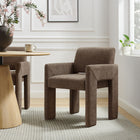 Modway Daven Fabric Upholstered Dining Chair - Mocha-High-Density Foam Cushion