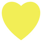 JAM Paper Standard Label Rolls - Heart Shaped - 2 x 2 - Neon Yellow - 125 Labels/Roll-Size: Heart Shaped ( 2 x 2 Inches ) | Printer friendly labels are easy to create and customize.