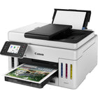 Canon Maxify GX6120 Wireless Color All-In-One Megatank Inkjet Printer-The MegaTank MAXIFY GX6120 is easy to setup and maintain and delivers superior versatility thanks to an auto document feeder for scanning and copying — plus, print on a variety of media types and sizes, including labels, envelopes, and banners