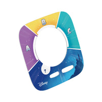 tonies Tonieplay Disney: Quiz Kingdom Game - French-How It Works: Pick a Tonieplay game, Place the Tonieplay disc on top of the Toniebox 2 and squeeze an ear to turn on, Add the Tonieplay Controller to the middle of the light ring, Press the “Play” button on the controller and get ready!
