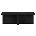 Hudson&Canal Elna 44"W Rectangular Coffee Table - Black Grain-Table is made of high-quality and durable MDF materials