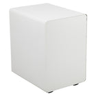 Flash Furniture Ergonomic 3-Drawer Legal/Letter Locking Mobile Filing Cabinet - White-Pencil tray holds writing utensils and small office supplies