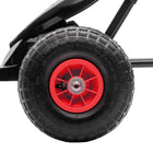 Aosom - pedal go Kart avec siège réglable, roues en caoutchouc et amortissement - rouge-Couleur : Rouge, Noir 