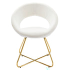 Modway Nouvelle Performance Velvet Dining Chair - Gold/White - 2 Pack-8