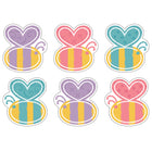 TREND enterprises Garden Bees Mini Accents Variety Pack - 3"  - 36 Pack-What's the buzz? Inspired by nature, these friendly bees offer a hive of uses!