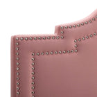 Modway Lucia Performance Velvet King/California King Headboard - Dusty Rose-Nailhead Trim
