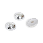 U Brands - Aimants en forme de boules disco pour casiers - Lot de 3 - Argenté-Aimant robuste compatible avec la plupart des surfaces magnétiques