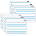 Ashley Productions Smart Poly PosterMat Pals Space Savers - 13" x 9-1/2" - 1" Handwriting Highlighted Blue - 10 Pack-It's a poster, it's a placemat, it's both! Great smaller size for easy use in the classroom, home, office, or on the go!