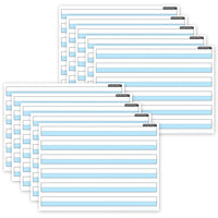 Ashley Productions - ASH97015 Intelligents Poly PosterMat Pals Économiseurs d'Espace - 13" x 9-1/2" - 1" Surligné en Bleu pour l'Écriture - Paquet de 10-C'est une affiche, c'est un sous-main, c'est les deux! Parfait pour une taille plus petite facilitant son utilisation en classe, à la maison, au bureau ou en déplacement!