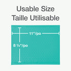 Quality Park Poly Bubble Mailers With Redi-Strip Peel Off Closure - 11" L x 8.25" W - Teal - 8 Pack-Air filled bubbles inside these shipping envelopes soften the impact of handling while your package is in transit, so you can safely mail delicate items
