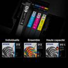 Epson - T212 Cartouche d'encre - Grande capacité - Jaune-Le système d’impression Epson est particulièrement conçu pour être utilisé avec les encres d’origine Epson. L’utilisation d’encres non authentiques peut entraîner des dommages qui ne sont pas couverts par la garantie limitée de l’imprimante