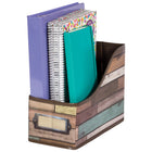 Teacher Created Resources Design Book Bin - Reclaimed Wood - 3 Pack-Measures 5" W x 8" H x 11" D
