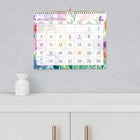 Blueline 2027 Hibiscus Monthly Wall Calendar - 8" x 11" - Bilingual-Reinforced chipboard backer