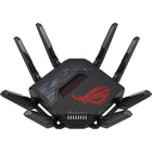 ASUS ROG Rapture GT-BE98 Pro Wireless Quad-Band Multi-Gig Gaming Router - Black-Beyond-fast WiFi 7 (802.11be) with new 320MHz channels in the 6 GHz band and 4096-QAM significantly increases network capacity and throughput, with speeds of up to 30 Gbps