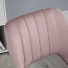 Vinsetto Armless Swivel Computer Desk Chair - Pink-Colour: Pink