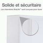 Cardinal® - Reliure XtraLife ClearVue verrouillable à anneaux en D, blanche, 4 po-Blanche  