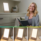 Verilux HappyLight Luxe LED Light Therapy Lamp - Champagne-5