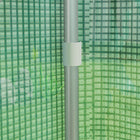 Outsunny Walk-in Tunnel Greenhouse - Large Windows & Zippered Door - 13' x 10' x 6.5' - Green- Reinforcement grid prevents cover tearing, extends lifespan
 