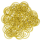 JAM Paper Circular Paper Clips - Round - Yellow - 50 Pack- Premium paper clips made from high quality vinyl coated steel wire