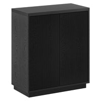 Hudson&Canal Alston 28"W Accent Cabinet - Black Grain-Modern transitional design for your home office, bedroom, or living spaces