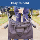 Journey UPWalker EZ Lite Upright Mobility Walker - Black-Features a balanced center of gravity design to help improve user safety