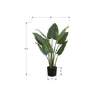 Monarch Specialties - Plante Artificielle - 37 po H - Arbre Aureum - Mis En Pot - Touche Réelle - Feuilles Vertes - Pot Noir-Cette plante artificielle à entretien facile est fabriquée à partir des matériaux de la plus haute qualité et ne nécessite pas d'entretien ou d'arrosage, pour un accent décoratif durable et respectueux de l'environnement qui durera toute une vie