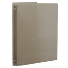 JAM Paper Plastic 3 Ring Binder, 0.75 inch, Smoke Grey, 5 Pack (53016smg)-Finish: groove