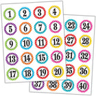 Teacher Created Resources Polka Dots Numbers Stickers - 6 Packs of 120-Stickers are acid-free and lignin-free