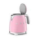 SMEG 50s Retro Style 3-cup Mini Electric Kettle - Pink-Compact and practical, with a 0.8L capacity, equivalent to 3 cups, ideal for any space