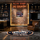 Connor Mcdavid and Darnell Nurse Oilers Celebration - Framed Canvas - 31" x 22"-Finished size: 31.5x22.5