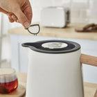 Westinghouse Nordic Collection Electric Kettle - Faux Wood Design - Black-High Quality Material: Made of stainless steel, this electric kettle is durable, rust-resistant, and easy to clean.