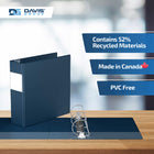 Davis Group Premium Economy Binder - D Ring - 3" - Navy Blue - 6 Pack-Ideal for Conferences, Reference, Colleges & Universities