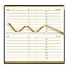 Brownline - 2026 Agenda hebdomadaire de poche Executive - 6-7/8 po x 3-3/16 po - Couleurs assorties - Trilingue-Carte du monde en couleurs