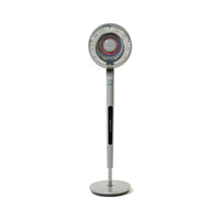 Danby 9" Whisper Quiet 9-Speed Circulator Fan with Remote - Grey-Dual blade 9-inch pedestal circulator fan