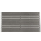 Modway Shore Outdoor Patio Aluminum Dining Table - Silver Grey-Black Plastic Foot Caps