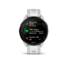 Garmin Forerunner 165 - Mist Grey/Whitestone-Sleek and lightweight, with a 43mm case size and colorful, dual-shot bands