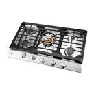 Fotile - Plaque de cuisson à gaz en acier inoxydable Tri-Ring Series - 36 po-Grilles de cuisson bord à bord