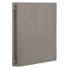JAM Paper Plastic 1" 3-Ring Binder - Smoke Grey-Wide front and back binder panels fully cover standard dividers and sheet protectors. Our 3 metal ring binders have 2 buttons for easy opening and closing, and a convenient pocket on the inside flap.