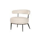Brassex - Chaise d'appoint 958273 Caden - crème-Dossier courbé