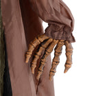 HOMCOM Animatronic Skull Pumpkin Ghost Prop Halloween Decoration-Colour: Khaki, Black 