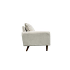 Brassex 3-Seater Jodie Sofa - Beige-Splayed legs