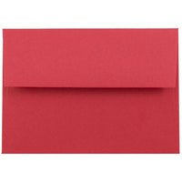 JAM Paper 4Bar A1 Coloured Invitation Envelopes - 3 5/8 x 5 1/8 - Red Recycled - 100 Pack-Envelope Features: Straight Flap gum closure, high quality Smooth paper finish, made from 30% recycled materials