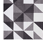 Modway - Kahula Mosaïque du triangle géométrique Tapis de comédie 8 pi l x 10 pi L - Noir, gris et blanc-Résistant aux taches / Facile à nettoyer
