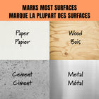 Hilroy - Marqueurs permanents, marqueur permanent, faible odeur, pointe fine, couleurs assorties, Lot de 12-Assortiment de couleurs vives :Comprend 12 marqueurs permanents dans un mélange de couleurs vives. Chaque marqueur offre une encre riche et intense pour une visibilité optimale, ce qui les rend parfaits pour le codage couleur, les projets créatifs et une utilisation quotidienne en classe, au bureau ou à la maison