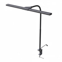 DAC MP-346 T-Shape 22" Gooseneck Clamp-On LED Desk Lamp - Black-Gooseneck design allows flexible, precise lighting